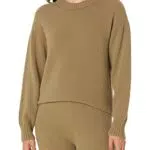 The Drop Basic-Pullover für Damen, Carter Superweich Rundhalsausschnitt