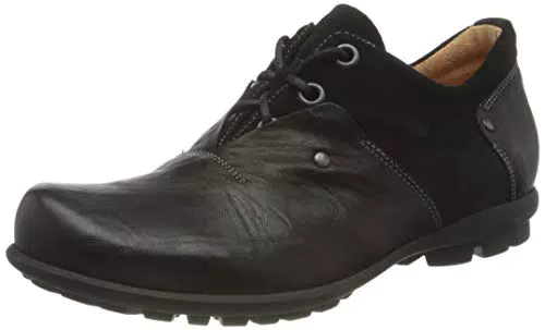 Think KONG, Herren Derby Schnürhalbschuhe, Schwarz