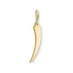 Thomas Sabo Damen Herren-Charm-Anhänger goldener Zahn Charm Club 925 Sterling Silber Y0038-413-39