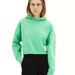 TOM TAILOR Denim Damen Cropped Hoodie Sweatshirt