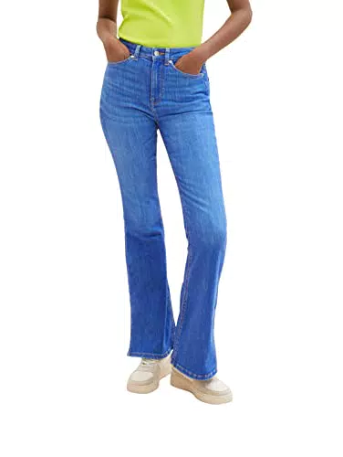 TOM TAILOR Denim Damen Jeanshose mit Schlag 1035422