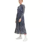 TOM TAILOR Denim Damen Midi-Kleid mit Blumenmuster 1024509