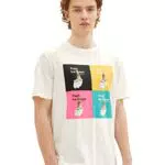 TOM TAILOR Denim Herren 1036470 T-Shirt mit Foto-Print