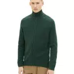 TOM TAILOR Denim Herren Basic Strickjacke 1033878, 30024 - Explorer Green