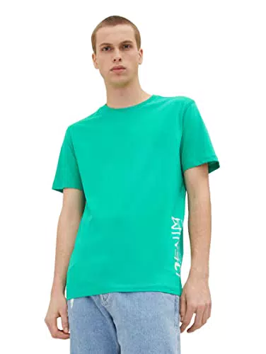 TOM TAILOR Denim Herren T-Shirt mit Logo-Print 1036963