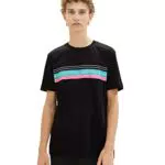 TOM TAILOR Denim Herren T-Shirt mit Streifen-Print