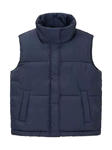 TOM TAILOR Mädchen Kinder Puffer Weste 1035712, Blau
