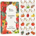 Tomaten Samen Set : 12 Sorten Tomatensamen Set für Garten und Balkon Tomaten Anzuchtset Tomatensamen Alte Sorten Garten Samen Gemüse Garten Geschenk Set Alte Tomatensorten Samen OwnGrown