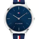 Tommy Hilfiger Analog Quarzuhr für Damen mit Rotes Silikonarmband - 1782499