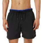 Tommy Hilfiger Herren Badehose Mittellang, Schwarz, S