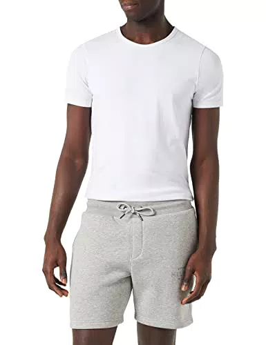 Tommy Hilfiger Herren Sweatshorts Curve Logo Kurz, Grau