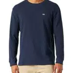 Tommy Jeans Herren TJM CLSC Waffle LS Tee Hemd, Twilight Navy