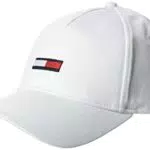 Tommy Jeans Herren TJM Flag Cap Baseballkappe, White