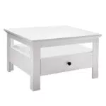 trendteam smart living - Couchtisch Wohnzimmertisch - Wohnzimmer - Universal- Aufbaumaß 70 x 46 x 70 cm - Farbe Weiß - 110014801