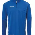 Uhlsport Herren Score 1/4 Zip Top Sweatshirt, azurblau/Weiß