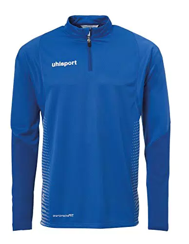 Uhlsport Herren Score 1/4 Zip Top Sweatshirt, azurblau/Weiß