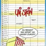Uli Stein Familienkalender 2022: Familienplaner mit 5 Spalten