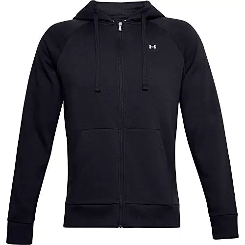 Under Armour RIVAL FLEECE FZ HOODIE, sportliche Kapuzenjacke mit loser Passform