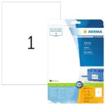 Universal Etiketten, 25 Blatt, 210 x 297 mm, 1 Stück pro A4 Bogen