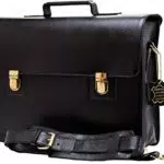 Urban Leather Men's Real Leather Briefcase Leather Case Laptop Bag for Business