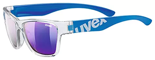 uvex sportstyle 508 - Sonnenbrille für Kinder - verspiegelt - inkl. Kopfband - clear blue/blue - one size