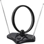 Vantage VTA74 Zimmerantenne DVB-T2 mit Verstärker, schwarz