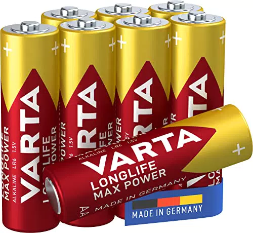 VARTA Batterien AA, 8 Stück, Longlife Max Power, Alkaline