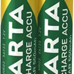 VARTA Batterien AAA, wiederaufladbar, 2 Stück, Recharge Accu Solar