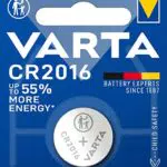 VARTA Batterien Knopfzelle CR2016, 1 Stück, Lithium Coin