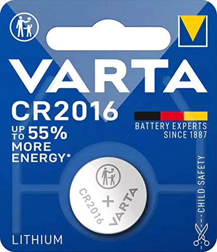 VARTA Batterien Knopfzelle CR2016, 1 Stück, Lithium Coin