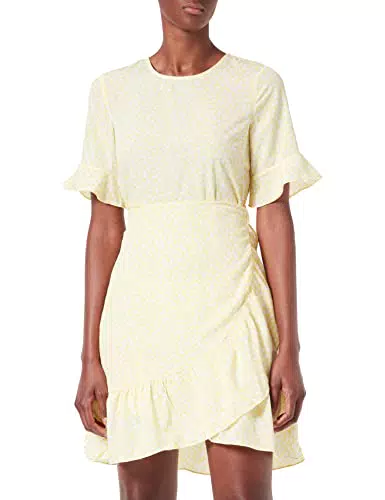 VERO MODA Damen VMHENNA 2/4 O-Neck Short Dress NOOS Kleid