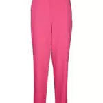 VERO MODA Damen Vmzelda Hr Straight Pant Noos Hose, Pink Yarrow