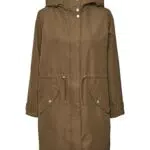 Vero Moda Women's VMEVERLY Coat BOOS Parka, Capers, M