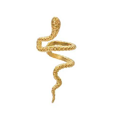 Vissen Manschette Non pierced Ohrringe Schlange Damen Silber 925 Vergoldet Knorpel Ohrclips Ohne Ohrlöcher Ohr Links