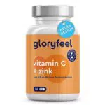Vitamin C 365 Kapseln - Hochdosiert mit 1000mg + 20mg Zink - Pflanzlich fermentiert & gepuffert - Laborgeprüft