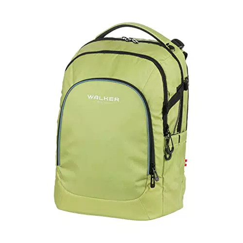 Walker 42122-361 - Schulrucksack Campus Evo 2.0 "Lime" mit 3 Fächern