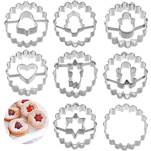 Weihnachten Ausstecher Set, Ausstechformen Weihnachten Edelstahl