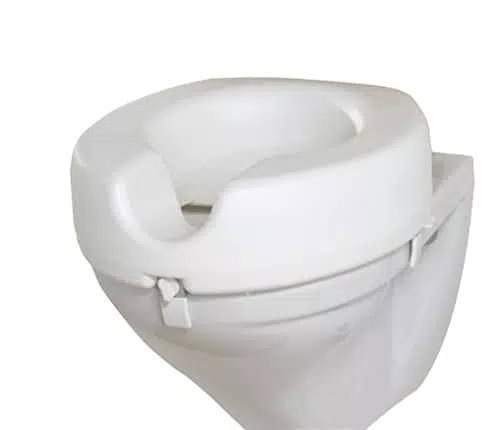 WENKO WC Sitz-Erhöhung Secura - 150 kg Tragkraft, Kunststoff