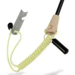 WIKA Feuerstahl - mit wasserdichter Aluminium Zunder-Dose - praktischer Feuerstarter - Zündstahl mit Magnesiumlegierung - Feueranzünder für Camping