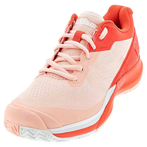 Wilson Damen Tennisschuhe, RUSH PRO 3.5 W, Rot/Beige/Weiß