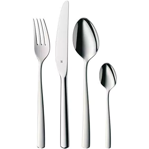WMF Boston Edelstahl Besteck Set 6 Personen, Essbesteck Set 24 teilig