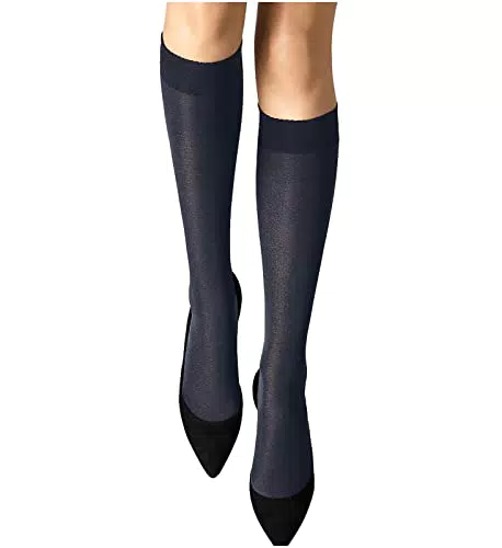 Wolford Damen Kniehohe Strümpfe Velvet de Luxe 50 Knee-Highs