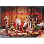 WURSTBARON Pikanten Salami Adventskalender 24 Mini Wurst Sterne und Herzen