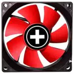 Xilence XPF80.R 80mm Gehäuselüfter, 3PIN, rot/schwarz