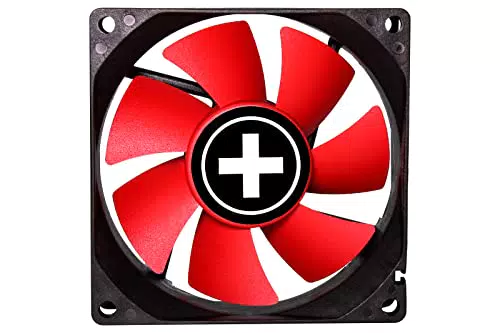 Xilence XPF80.R 80mm Gehäuselüfter, 3PIN, rot/schwarz