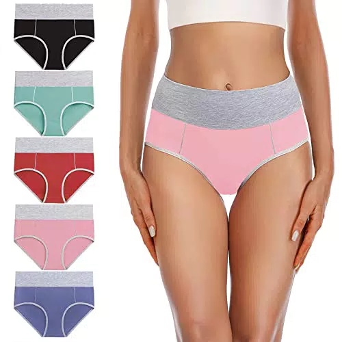 YaShaer Damen-Höschen mit hoher Taille, Baumwolle, weich