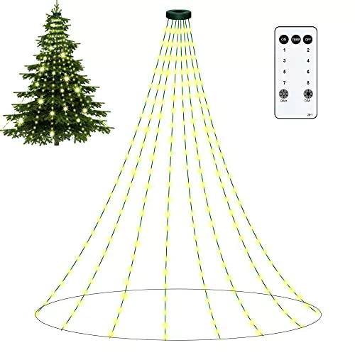 YooShine Weihnachtsbaum Lichterkette innen mit stecker