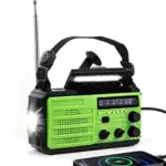YOOULIT Notfallradio Solar Kurbel Tragbares Radio, 8000mAh Tragbare Solar Radio mit LED Taschenlampe & Leselicht