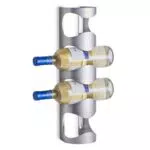 Zeller 27365 Wand-Flaschenhalter, Edelstahl, 11, 5x9