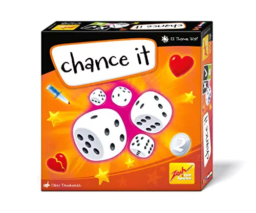 Zoch 601105167 Chance it - Würfelspiel für 3 bis 6 Spieler Das Zockerspiel für alle die gerne EIN Risiko eingehen